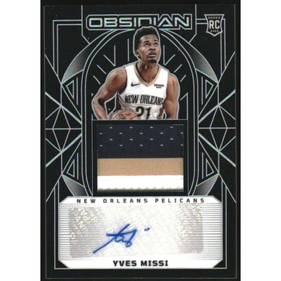 2024-25 Panini Obsidian #226 Yves Missi JSY AU RC