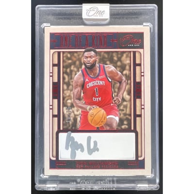 2024-25 Panini One and One One of a Kind Red #OK-WIL Zion Williamson