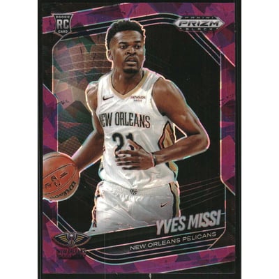 2024-25 Panini Prizm Black Prizms Purple Ice #3 Yves Missi