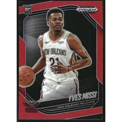 2024-25 Panini Prizm Black Prizms Red #3 Yves Missi