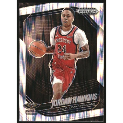 2024-25 Panini Prizm Black Prizms Skewed #224 Jordan Hawkins