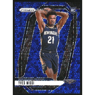 2024-25 Panini Prizm Prizms Fast Break Blue #233 Yves Missi