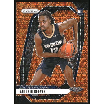 2024-25 Panini Prizm Prizms Fast Break Orange #253 Antonio Reeves