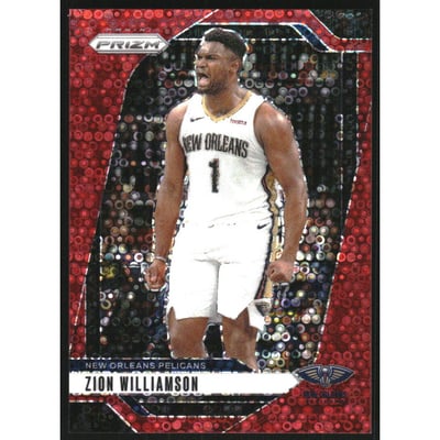 2024-25 Panini Prizm Prizms Fast Break Red #10 Zion Williamson