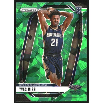 2024-25 Panini Prizm Prizms Green Ice #233 Yves Missi