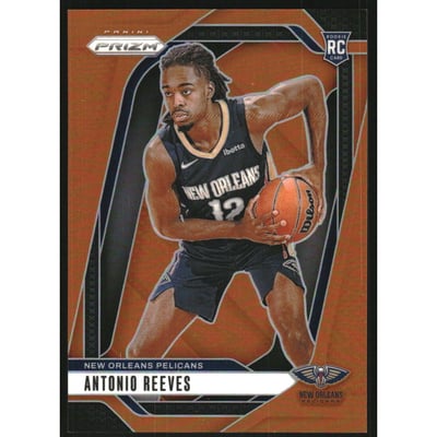 2024-25 Panini Prizm Prizms Orange #253 Antonio Reeves