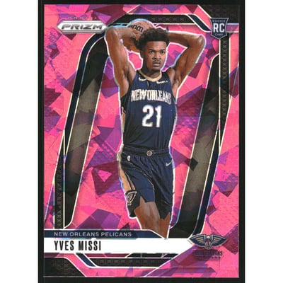 2024-25 Panini Prizm Prizms Pink Ice #233 Yves Missi