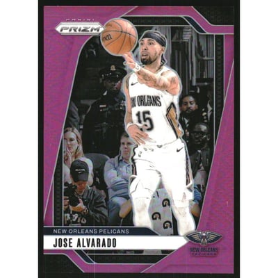 2024-25 Panini Prizm Prizms Pink #167 Jose Alvarado