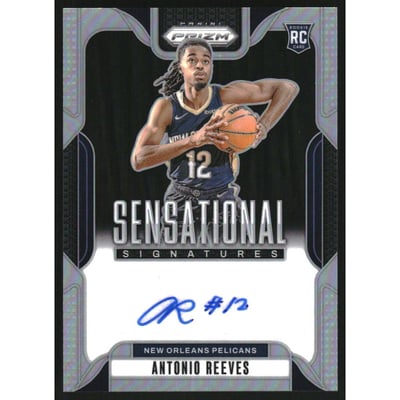 2024-25 Panini Prizm Sensational Signatures Prizms Silver #64 Antonio Reeves