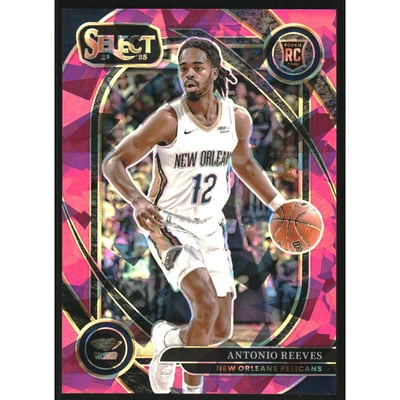 2024-25 Select Pink Cracked Ice Prizms #271 Antonio Reeves