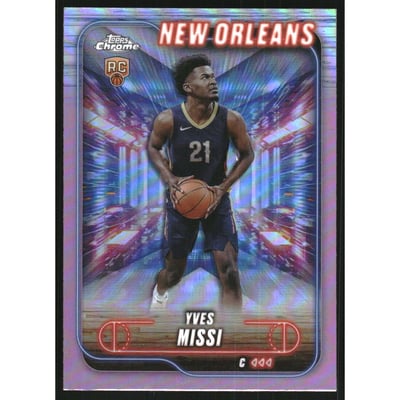 2024-25 Topps Chrome Pink Refractors #156 Yves Missi