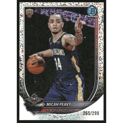 2025-26 Bowman Chrome Speckle Refractors #BCV41 Micah Peavy