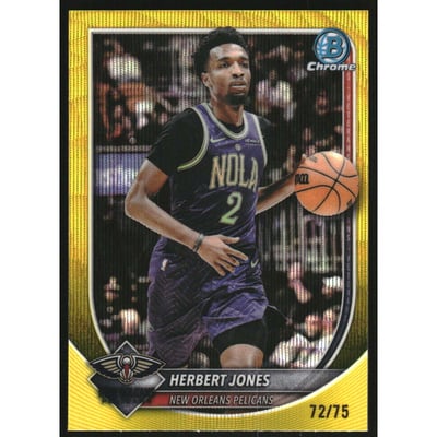 2025-26 Bowman Chrome Yellow Wave Refractors #BCV140 Herbert Jones