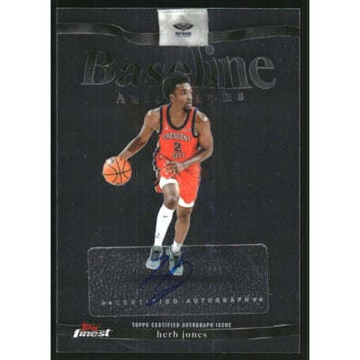 2025-26 Finest Baseline Autographs #BAHJ Herb Jones