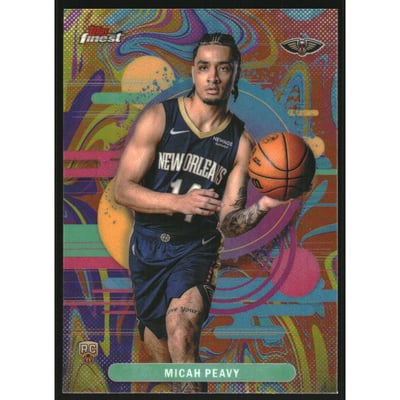 2025-26 Finest Oil Spill Refractors #130 Micah Peavy U