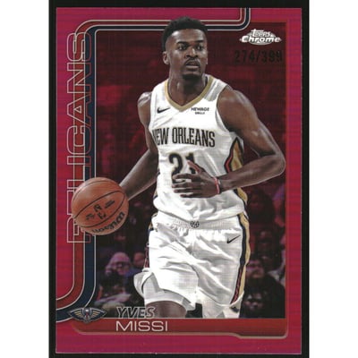 2025-26 Topps Chrome Magenta Refractors #102 Yves Missi