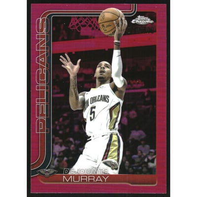 2025-26 Topps Chrome Magenta Refractors #186 Dejounte Murray
