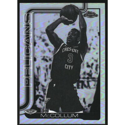2025-26 Topps Chrome Negative Refractors #136 CJ McCollum