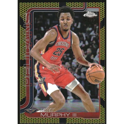 2025-26 Topps Chrome Yellow Basketball Refractors #104 Trey Murphy III
