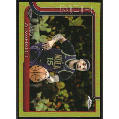 2025-26 Topps Chrome Yellow Refractors #144 Jose Alvarado