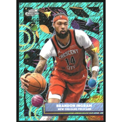 2025-26 Topps Cosmic Chrome Aqua Equinox Refractors #163 Brandon Ingram