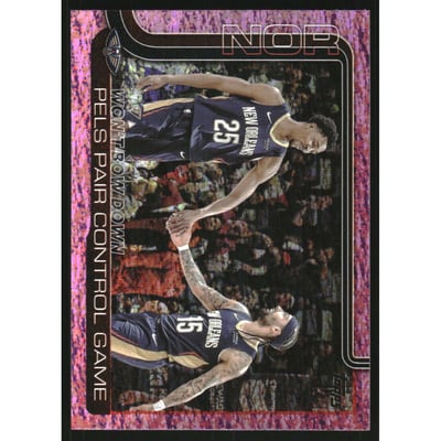 2025-26 Topps Pink Holo Foil #299 Won't Bow Down/Trey Murphy III/Jose Alvarado