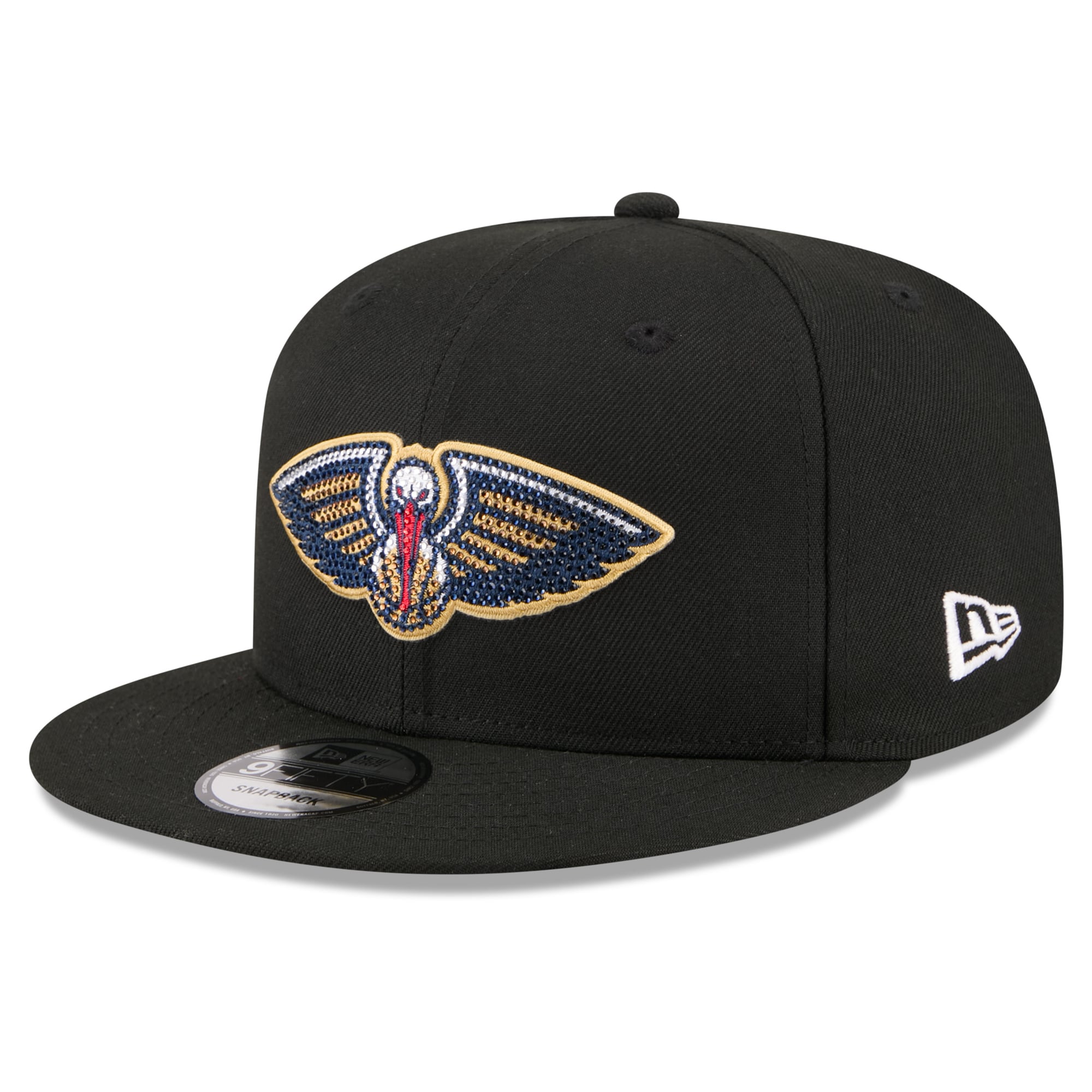 Men's New Era Black New Orleans Pelicans 2026 NBA Draft Crystal 9FIFTY Snapback Hat