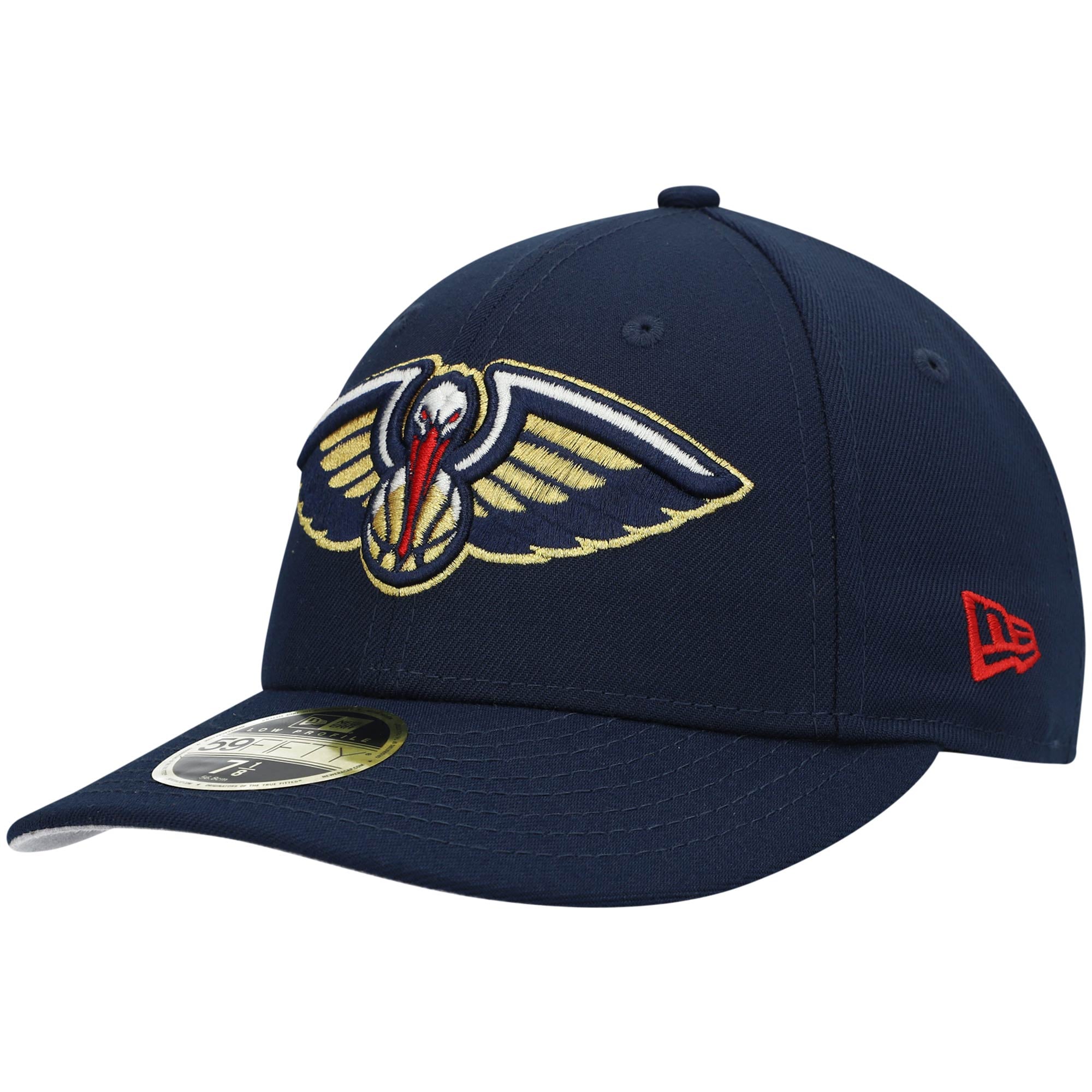 Men's New Era Navy New Orleans Pelicans Team Low Profile 59FIFTY Fitted Hat