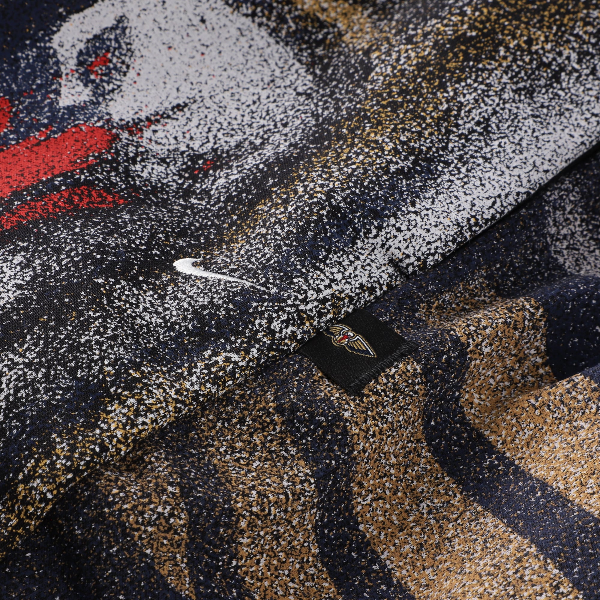 Short de sport Nike New Orleans Pelicans 2026 Standard Issue pour homme, en molleton Icon, noir.