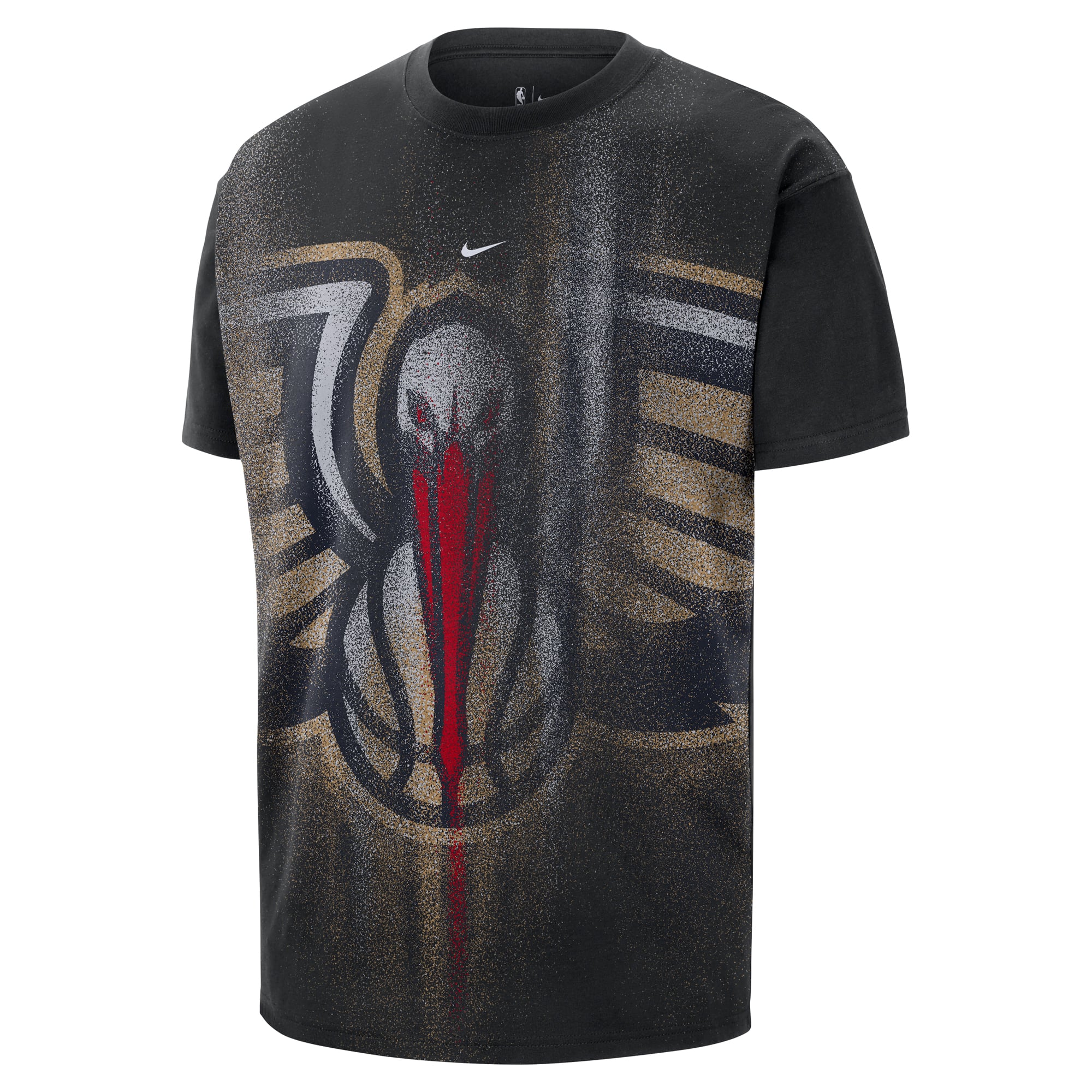 T-shirt d'entraînement Nike noir New Orleans Pelicans 2026 Standard Issue pour homme