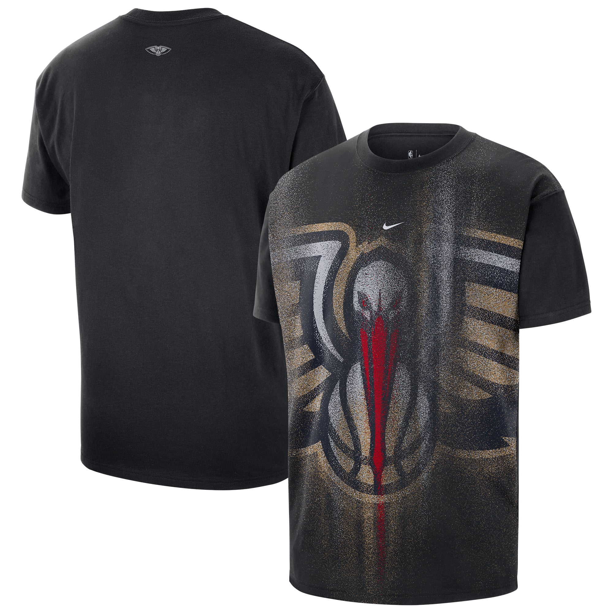 T-shirt d'entraînement Nike noir New Orleans Pelicans 2026 Standard Issue pour homme