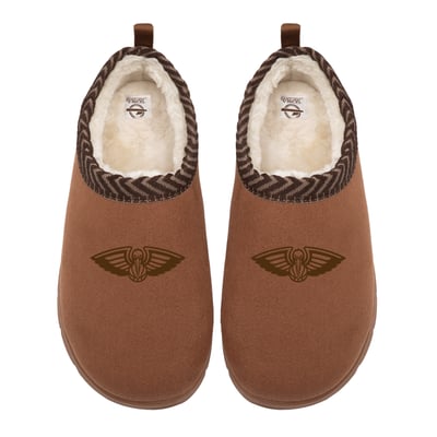 New Orleans Pelicans ISlide Unisex Tonal Logo Mission Slippers - Tan
