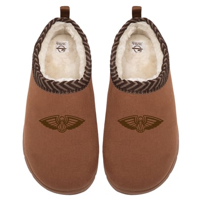New Orleans Pelicans ISlide Unisex Tonal Logo Mission Slippers - Tan
