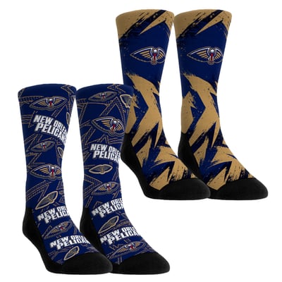  New Orleans Pelicans Rock Em Unisex Game Day 2-Pack Crew Socks - Red
