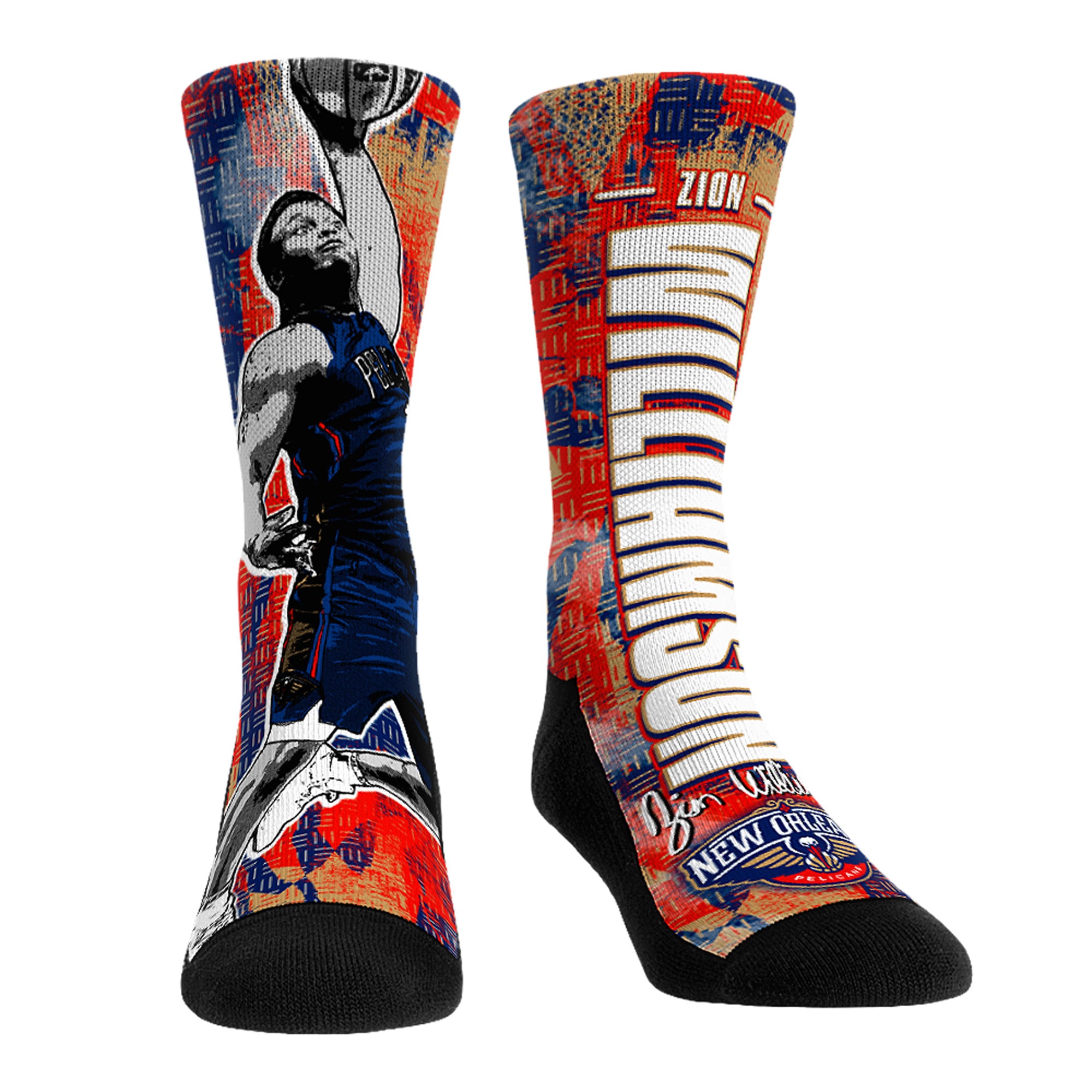 Chaussettes unisexes Rock Em Zion Williamson New Orleans Pelicans Big Player