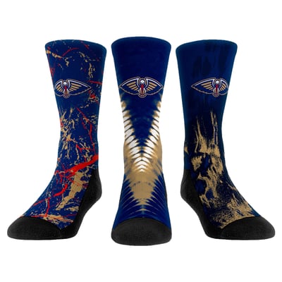  New Orleans Pelicans Rock Em Youth Three-Pack Crew Socks Set - 