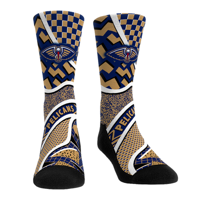  New Orleans Pelicans Rock Em Youth Ball Pattern Crew Socks - Red