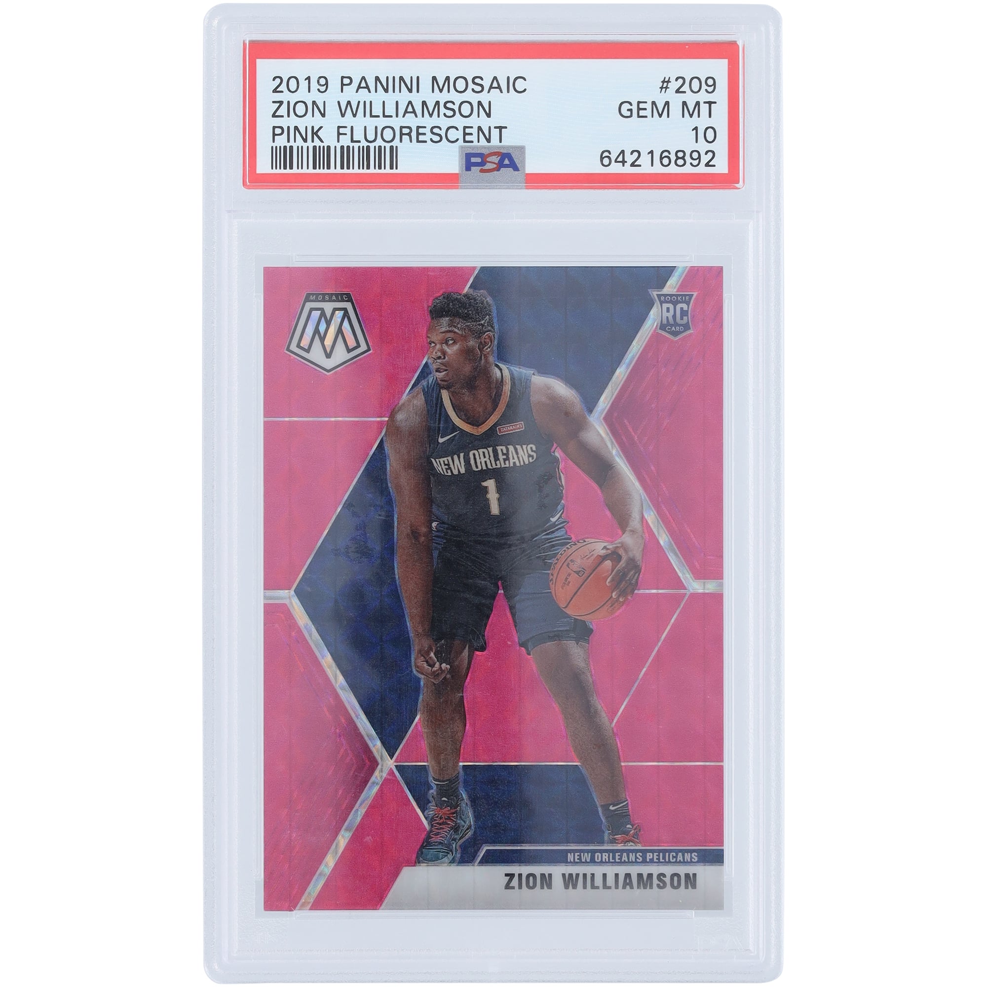 PSA 10 鑑定 Zion ザイオン RC / PANINI 2019 SELECT NBA ROOKIE CARD 