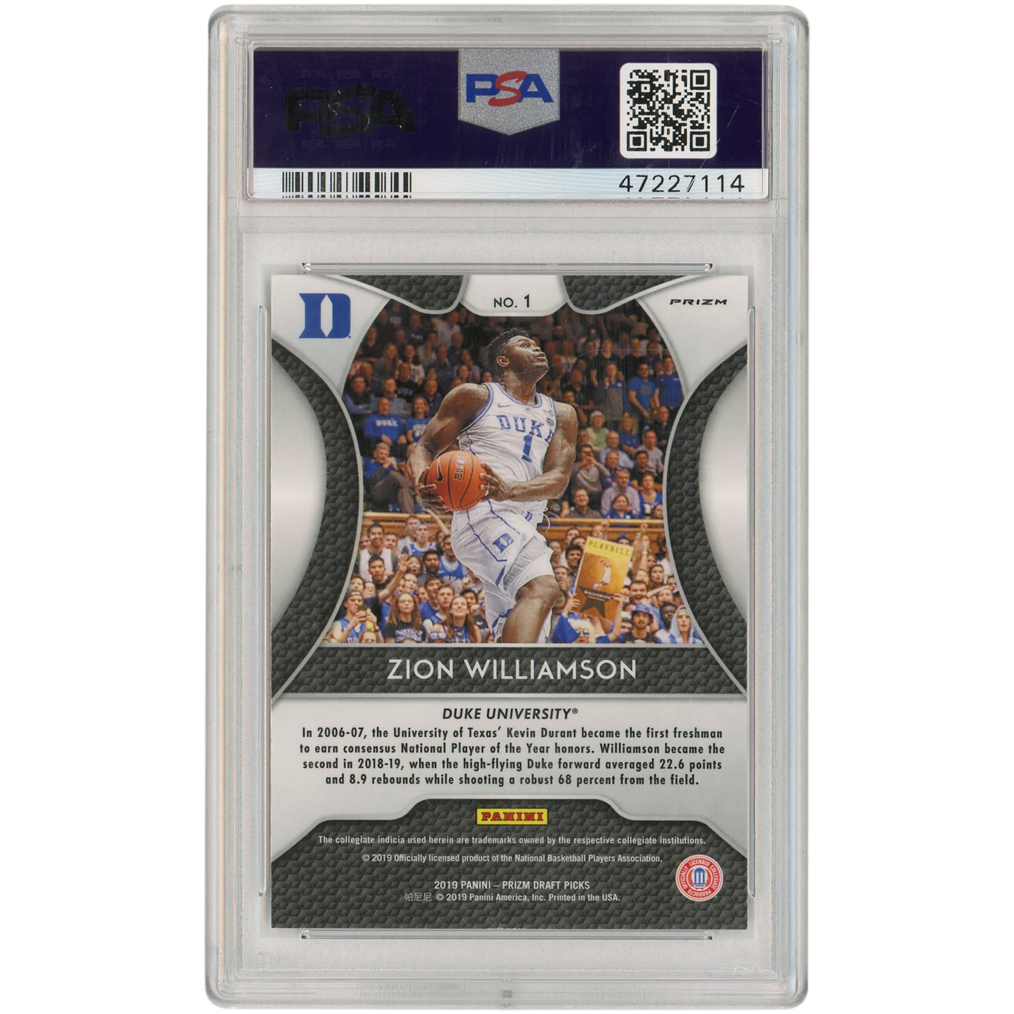 Zion Williamson New Orleans Pelicans 2019-20 Panini Prizm DP Pink