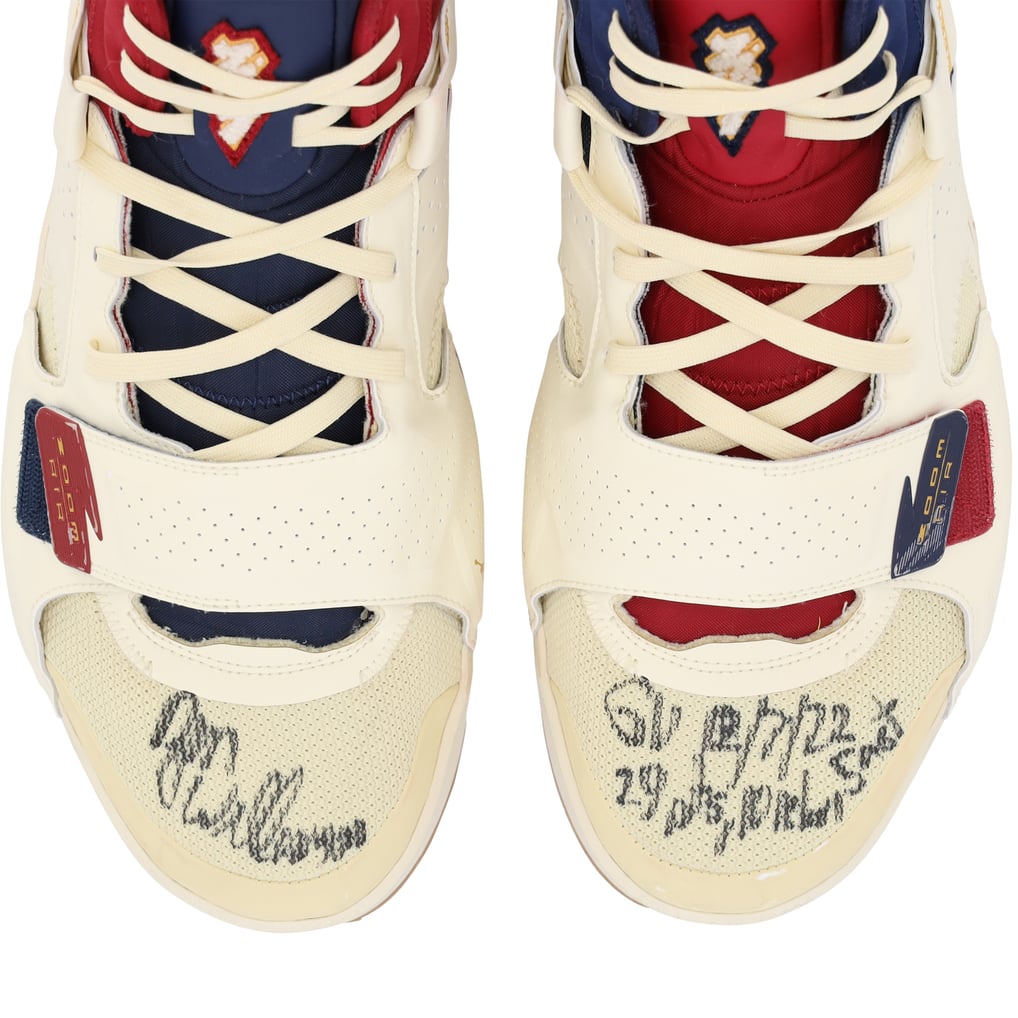 Zion Williams Jordans Cream ,  Blue And Red Zion Williamson main image 3