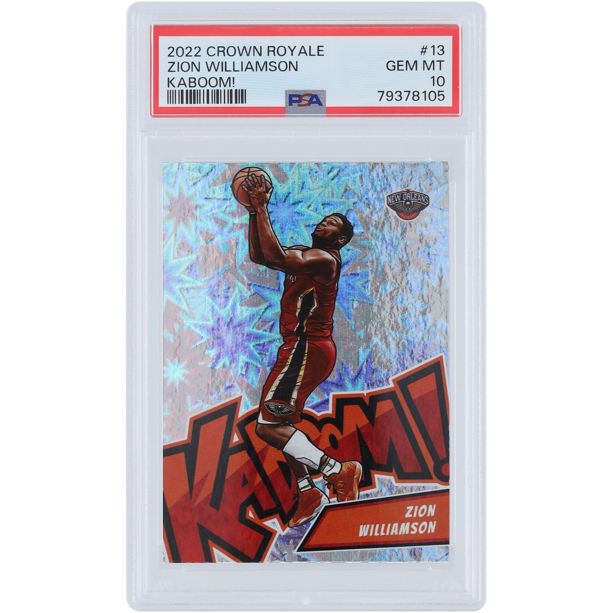 Zion Williamson New Orleans Pelicans Unsigned 2022-23 Panini Crown 