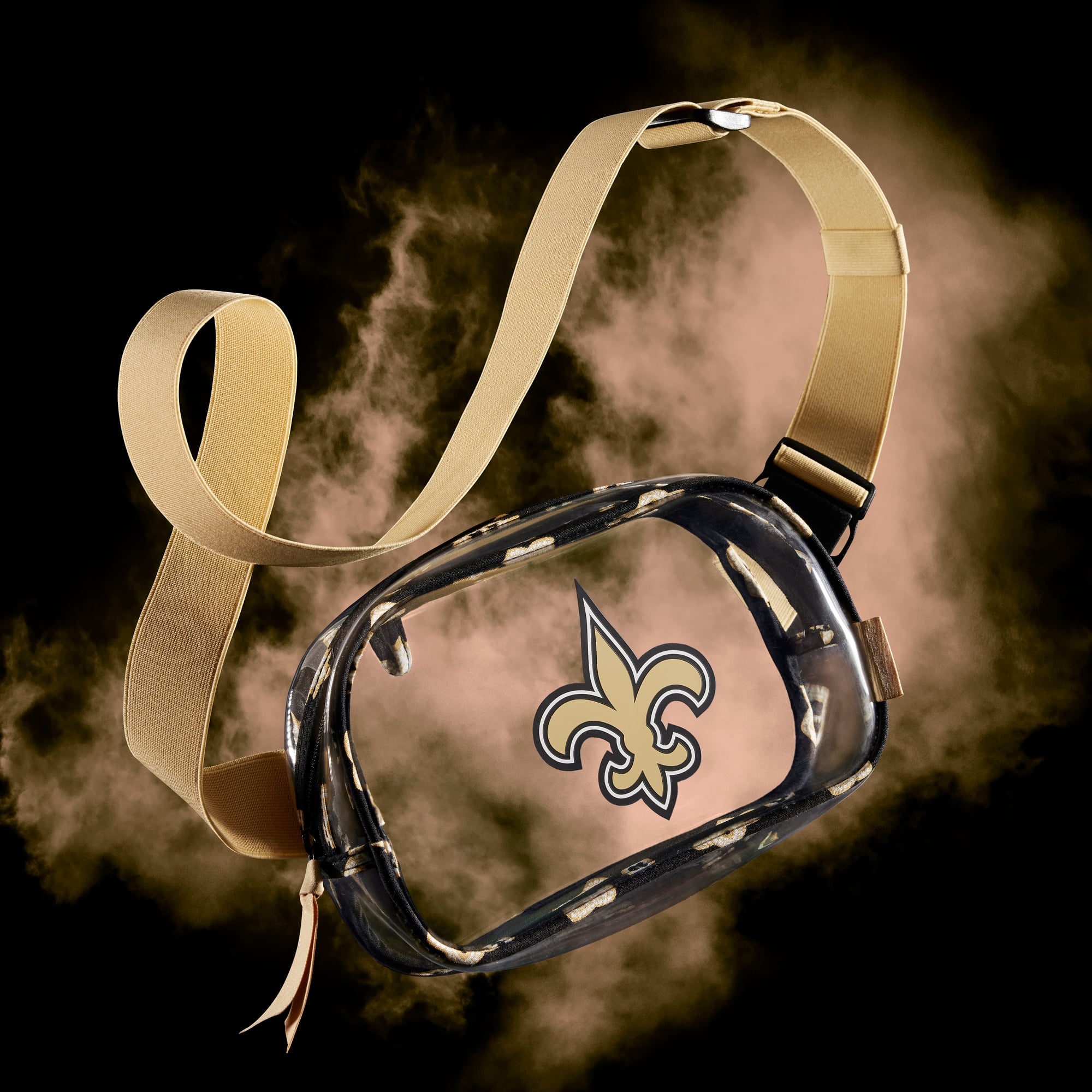 New Orleans Saints Vera Bradley Clear Small-Belt Bag