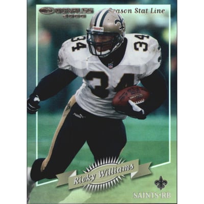 2000 Donruss Stat Line Season #90 Ricky Williams/99
