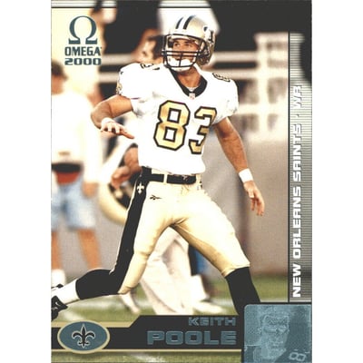 2000 Pacific Omega Platinum Blue #86 Keith Poole