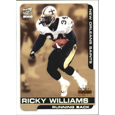 2000 Paramount HoloSilver #152 Ricky Williams