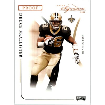 2004 Playoff Prime Signatures Bronze Proofs #59 Deuce McAllister