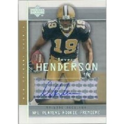 2004 Upper Deck Rookie Premiere Autographs #DH2 Devery Henderson