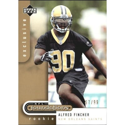 2005 Upper Deck Foundations Exclusive Gold #140 Alfred Fincher