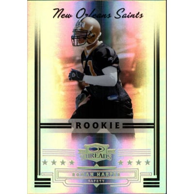 2006 Donruss Threads Gold Holofoil #217 Roman Harper
