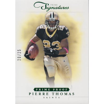 2012 Prime Signatures Prime Proof Green #73 Pierre Thomas